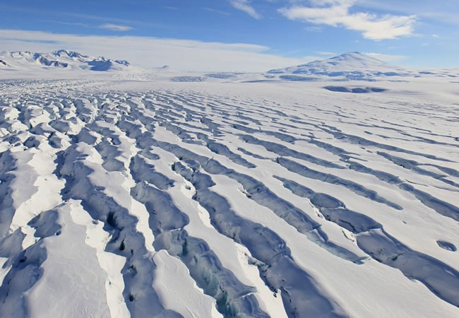 Vista de la bahía Terra Nova en la Antártida. Foto: EFE