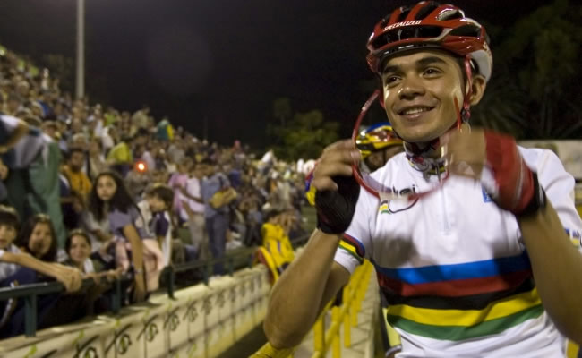 Fabio Duarte, esperanza colombiana para la carrera italiana por etapas. Foto: EFE