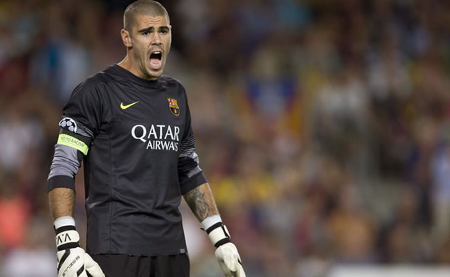 Valdés se despide del barcelonismo agradeciendo el apoyo recibido. Foto: EFE