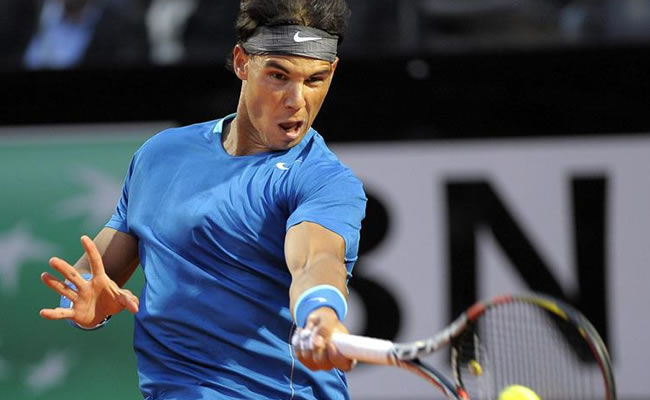 Nadal avanza hacia octavos y Federer se despide del Masters 1000 de Roma. Foto: EFE
