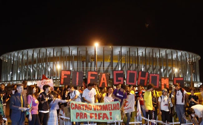 Brasil vive una jornada de protestas masivas contra el Mundial. Foto: EFE