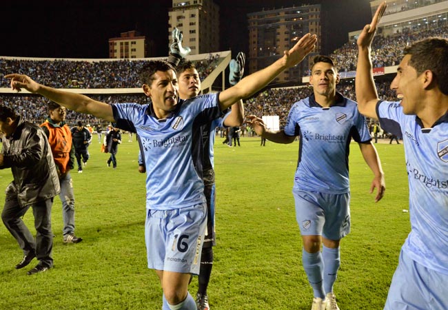 Bolívar llega a semifinales de la Copa Libertadores 2014, tras superar a Lanús de Argentina. Foto: ABI