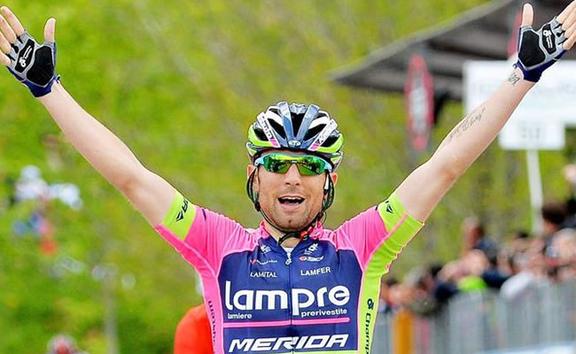 El ciclista italiano Diego Ulissi se llevó la octava etapa del Giro de Italia. Foto: EFE