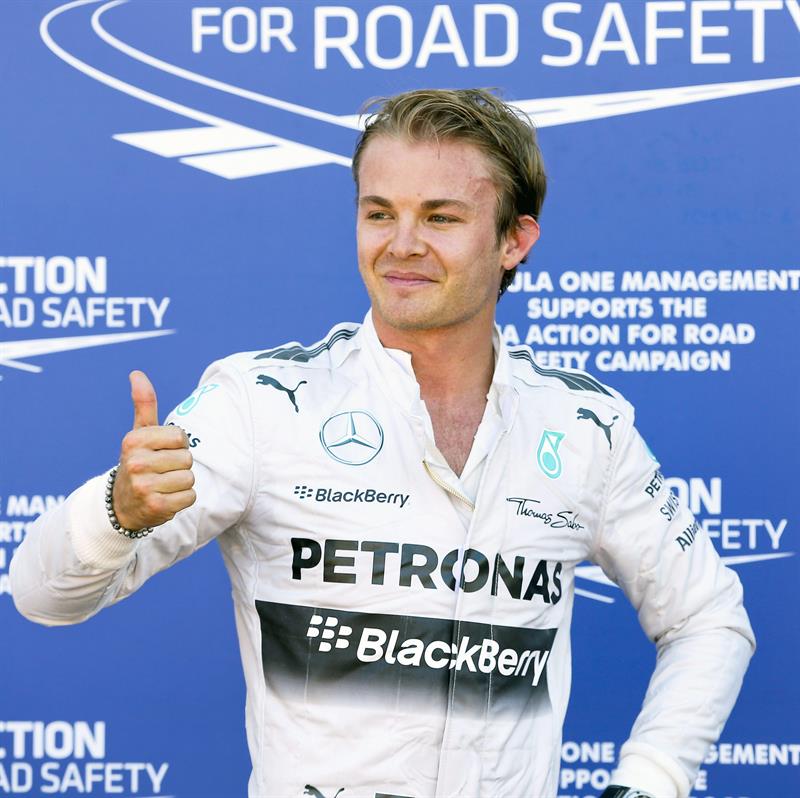 El piloto británico Nico Rosberg saldrá primero en el Gran Premio de Mónaco. Foto: EFE