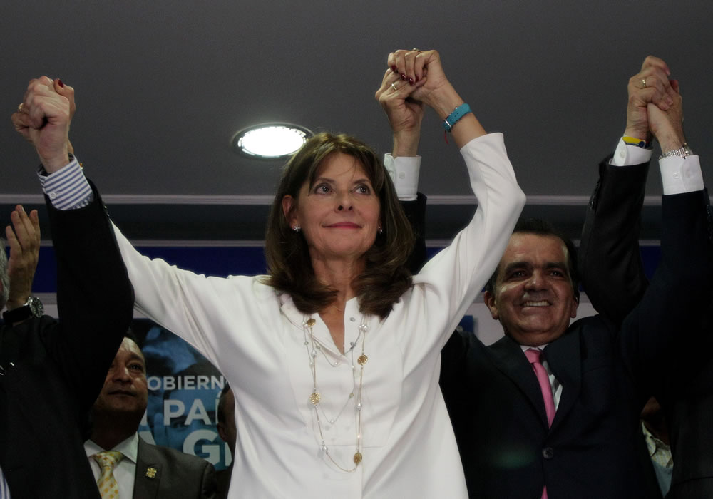 Marta Lucía Ramírez y su alianza con campaña presidencial de Óscar Iván Zuluaga. Foto. Foto: EFE