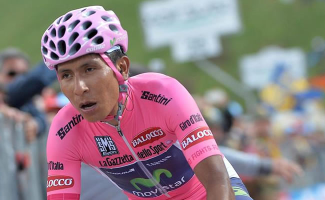 El ciclista colombiano Nairo Quintana, del equipo Movistar. Foto: EFE