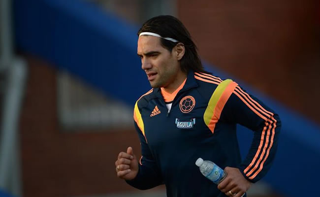 El jugador de la selección Colombia Falcao García trota. Foto: EFE