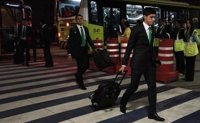 La selección mexicana llega a Sao Paulo. Foto: Twitter