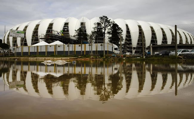 Aspecto del estadio de fútbol Beira-Rio. Foto: EFE
