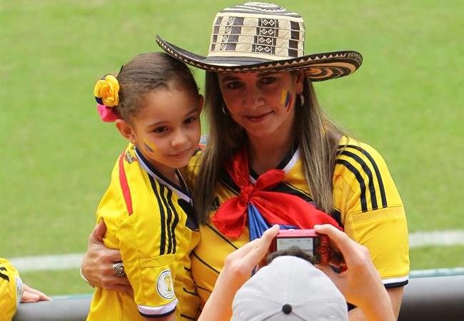 Los colombianos están acompañando masivamente a su Selección. Foto: EFE