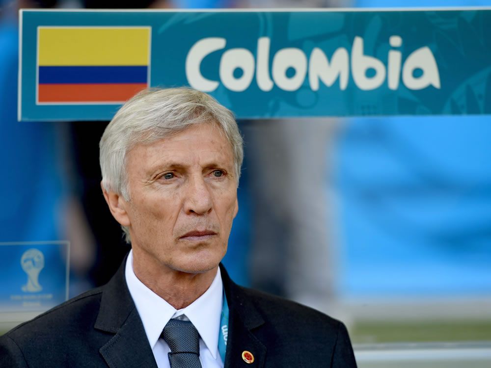 El DT argentino de la selección Colombia, José Pekerman, durante el partido Colombia - Grecia, del Grupo C del Mundial. Foto: EFE