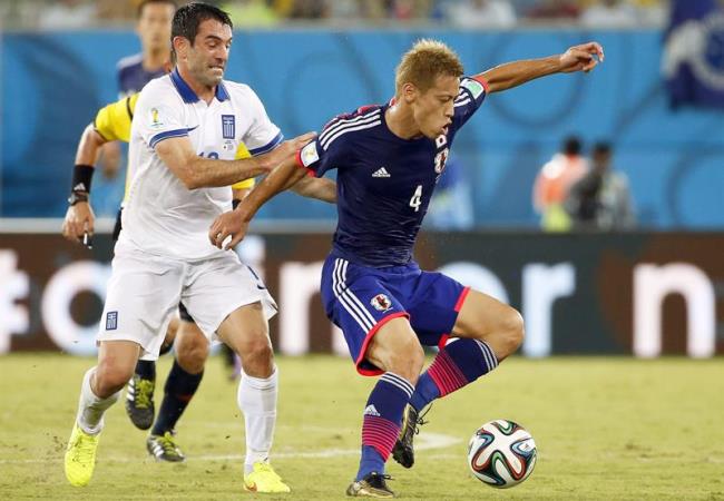 Japón y Grecia igualaron sin goles en uno de los juegos más flojos del Mundial. Foto: EFE
