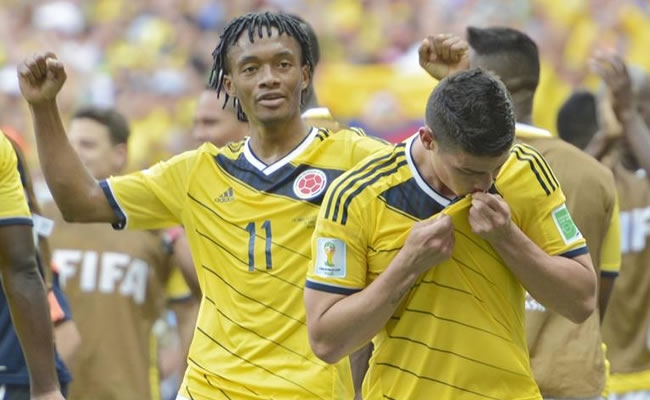 El jugador de la selección Colombia James Rodríguez. Foto: EFE