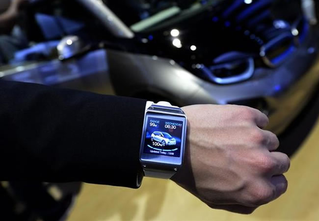 Reloj inteligente Samsung presentado en el CES 2014. Foto: EFE