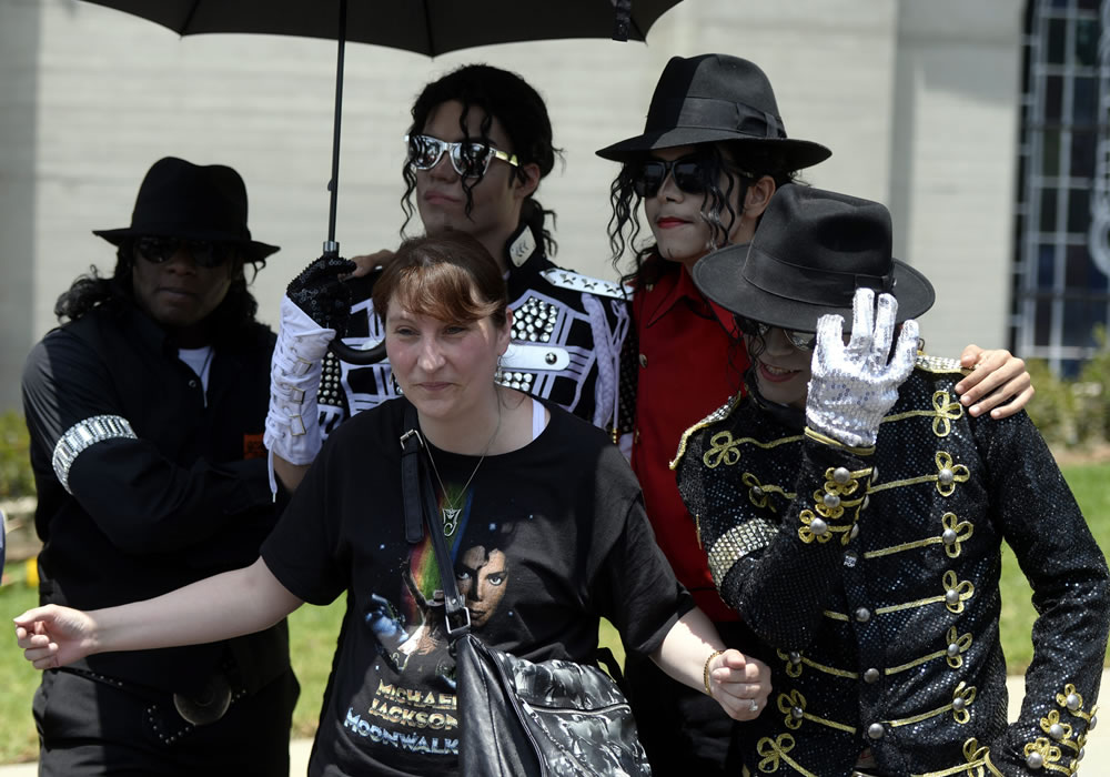 Homenaje a Michael Jackson. Foto: EFE