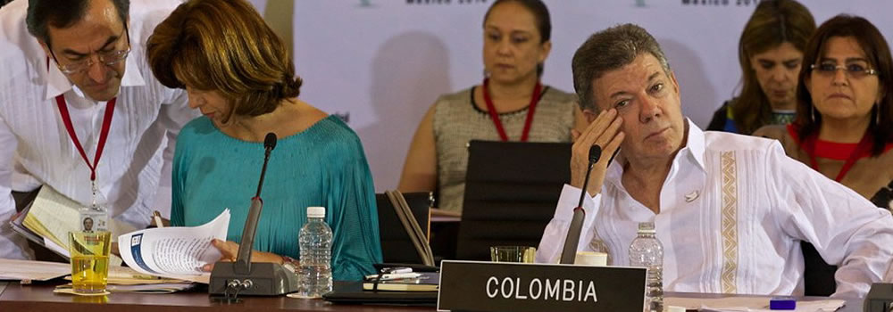 Juan Manuel Santos, presidente de Colombia. Foto: EFE