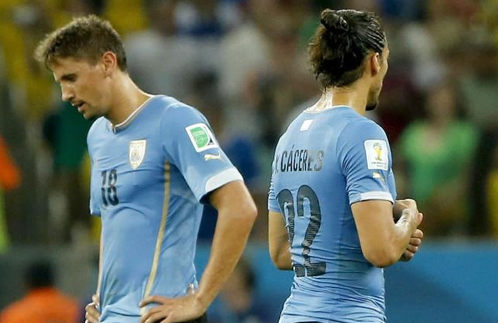 Uruguay se va del Mundial masticando enojo y pensando en la renovación. Foto: EFE