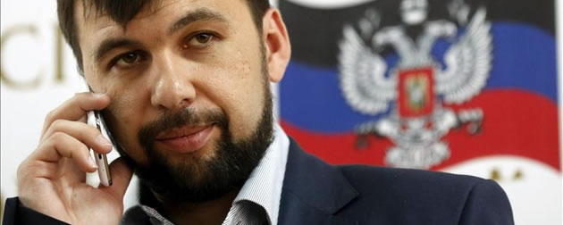Denis Pushilin, elegido líder de la autoproclamada República popular de Donetsk. Foto: EFE