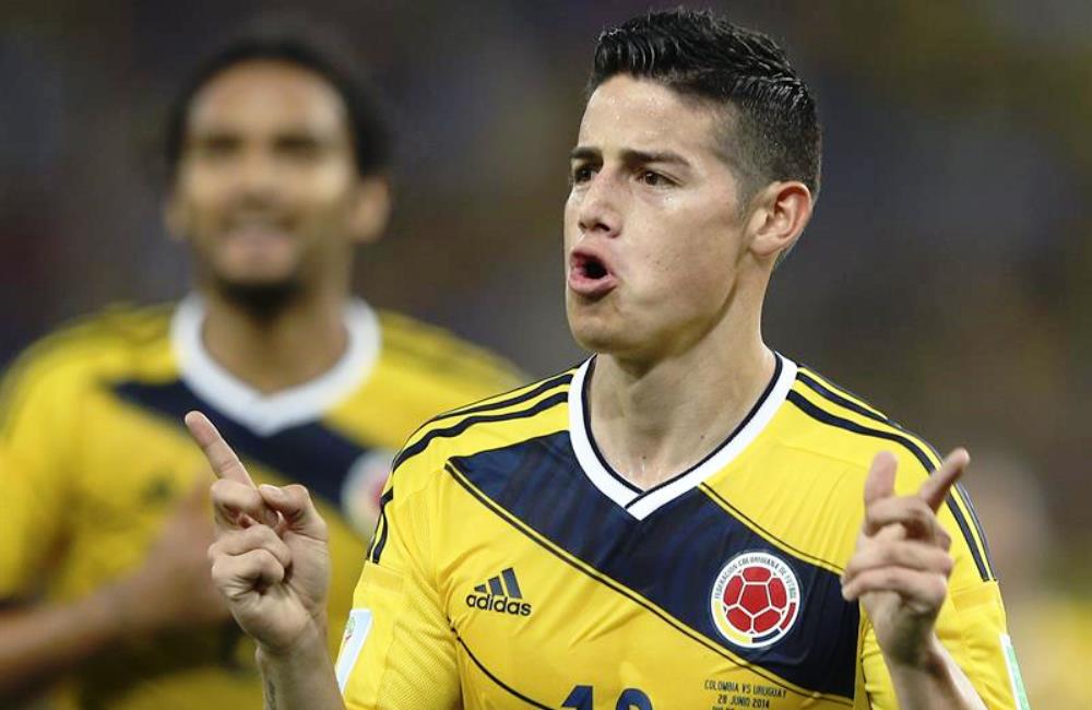 James Rodríguez podría ser el primer colombiano goleador de un Mundial. Foto: EFE
