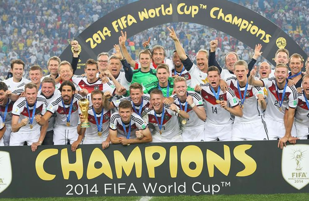 Alemania a un paso de arrebatar a Brasil el mando de clasificación histórica. Foto: EFE