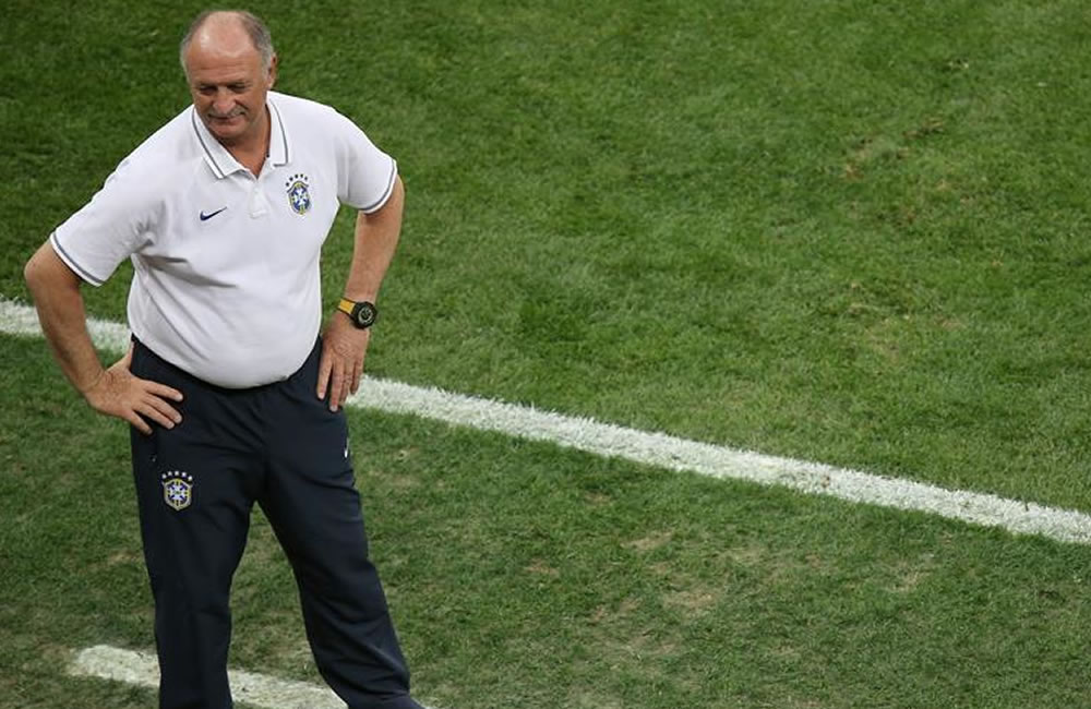 Scolari dimite después de la histórica eliminación de Brasil del Mundial. Foto: EFE