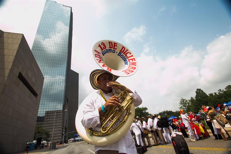Celebracion del dia de la independencia de Colombia en Houston. Foto: EFE