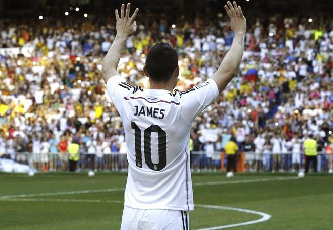 James Rodríguez aún no ha empezado a entrenar con el Real Madrid. Foto: EFE