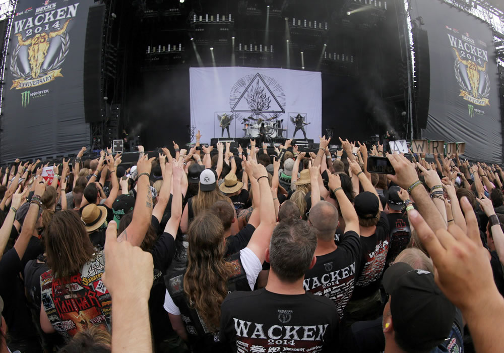 El festival de "heavy" de Wacken cierra su 25 edición con Megadeth y Kreator. Foto: EFE