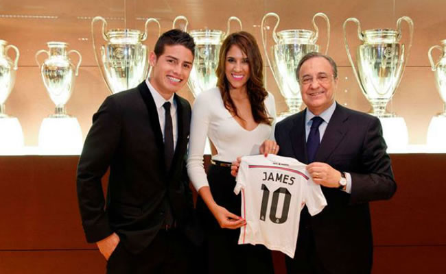 Daniela Ospina, esposa de James Rodríguez, también jugaría en el Real Madrid. Foto: EFE