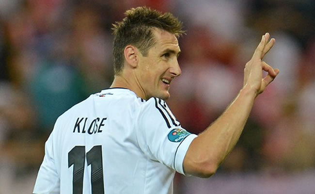 El delantero de la selección alemana Miroslav Klose. Foto: EFE