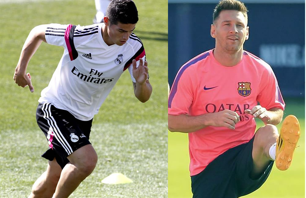James y Messi entre los 10 finalistas por mejor jugador de Europa 2013/14. Foto: EFE