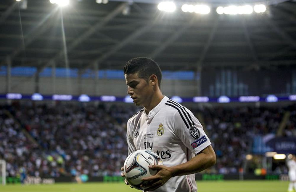 El jugador colombiano del Real Madrid James Rodriguez. Foto: EFE