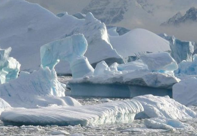 Deshielo de la Antártida. Foto: EFE