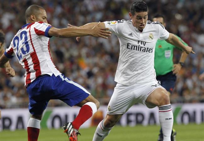 James Rodríguez hizo su primer gol con el Real Madrid. Foto: EFE