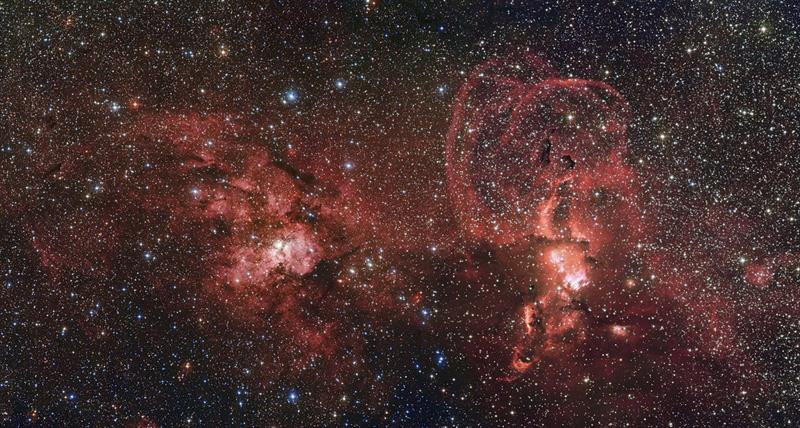 Cúmulos estelares en la Vía Láctea. Foto: EFE