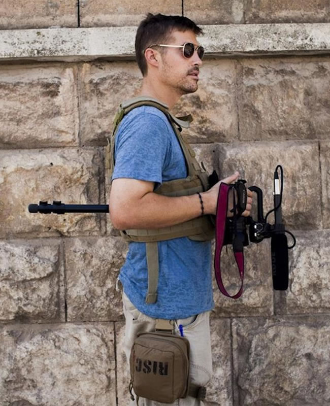 Periodista estadounidense James Foley. Foto: EFE