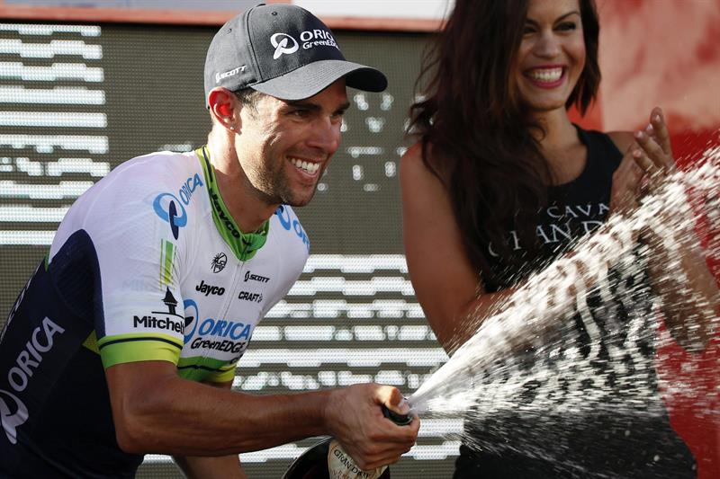 El ciclista australiano del equipo Orica Michael Matthews. Foto: EFE