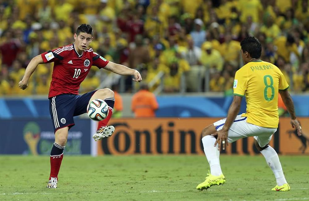 Un Brasil renovado y una Colombia reforzada reviven partido del Mundial. Foto: EFE
