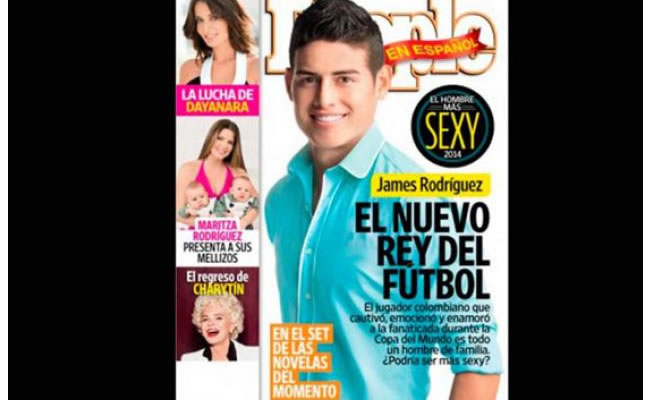 James Rodríguez es considerado el "más sexy" de 2014. Foto: Twitter