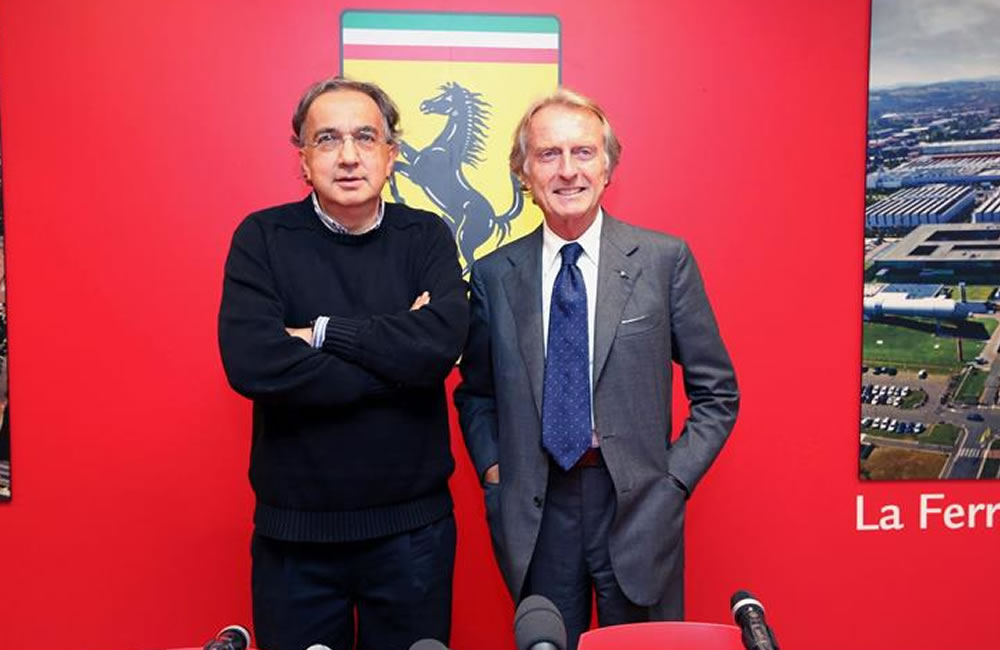 Cordero di Montezemolo deja presidencia de Ferrari y le sustituye Marchionne. Foto: EFE
