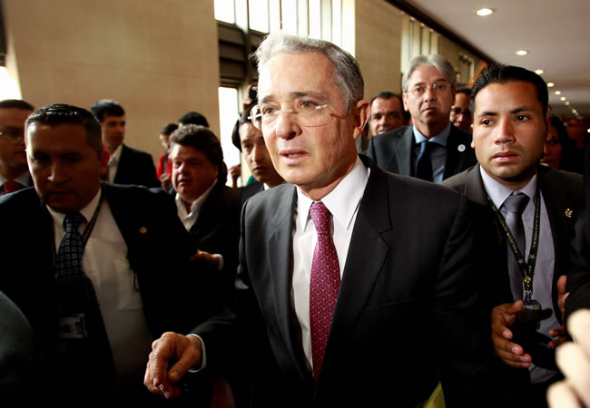 Senador y expresidente Álvaro Uribe Vélez. Foto: EFE