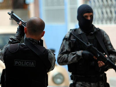 Efectivos del Batallón de Operaciones Especiales de Brasil (Bope). Foto: EFE