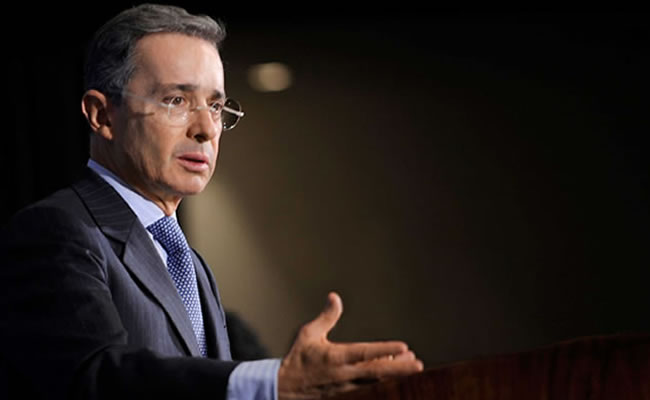 El expresidente Álvaro Uribe Vélez. Foto: EFE