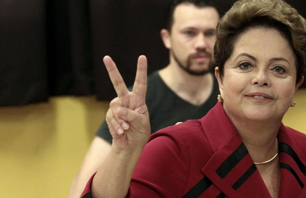 La presidenta brasileña y candidata a la reelección por el del Partido de los Trabajadores (PT), Dilma Rousseff. Foto: EFE