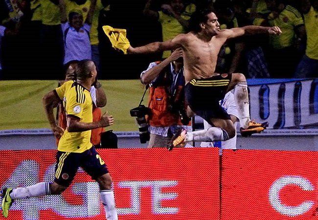Falcao García hizo el primer gol del partido. Foto: EFE