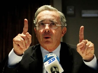 Álvaro Uribe. Foto: EFE