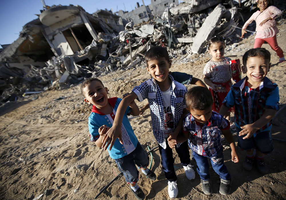 Las autoridades palestinas esperan recaudar 4.000 millones de dólares para reconstruir Gaza. Foto: EFE