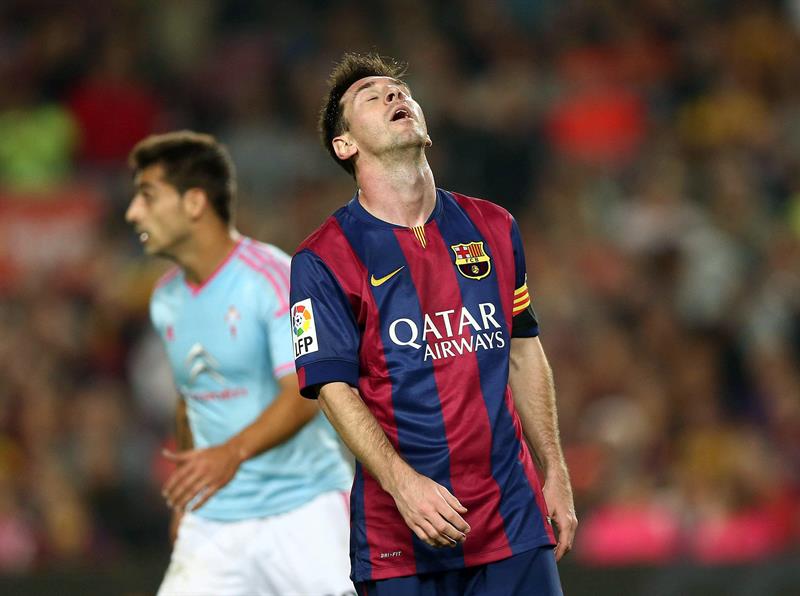 Larrivey, Sergio y los palos dejan al Barça sin liderato. Foto: EFE