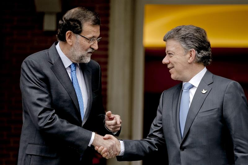Visita por Europa del Presidente Juan Manuel Santos. Foto: EFE
