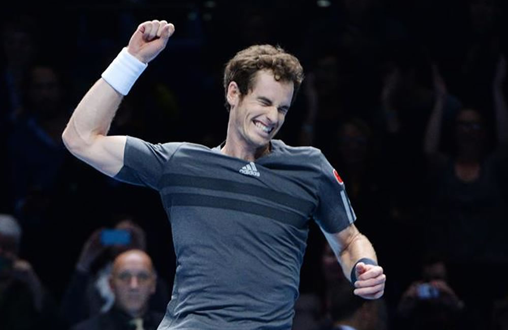 El tenista británico Andy Murray celebra. Foto: EFE